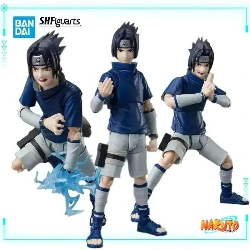 Bandai Original Genuine S.H.Figuarts Naruto Uchiha Sasuke Ninja Prodigy of The Uchiha Clan Bloodline 13.5cm Model Toy Figures
