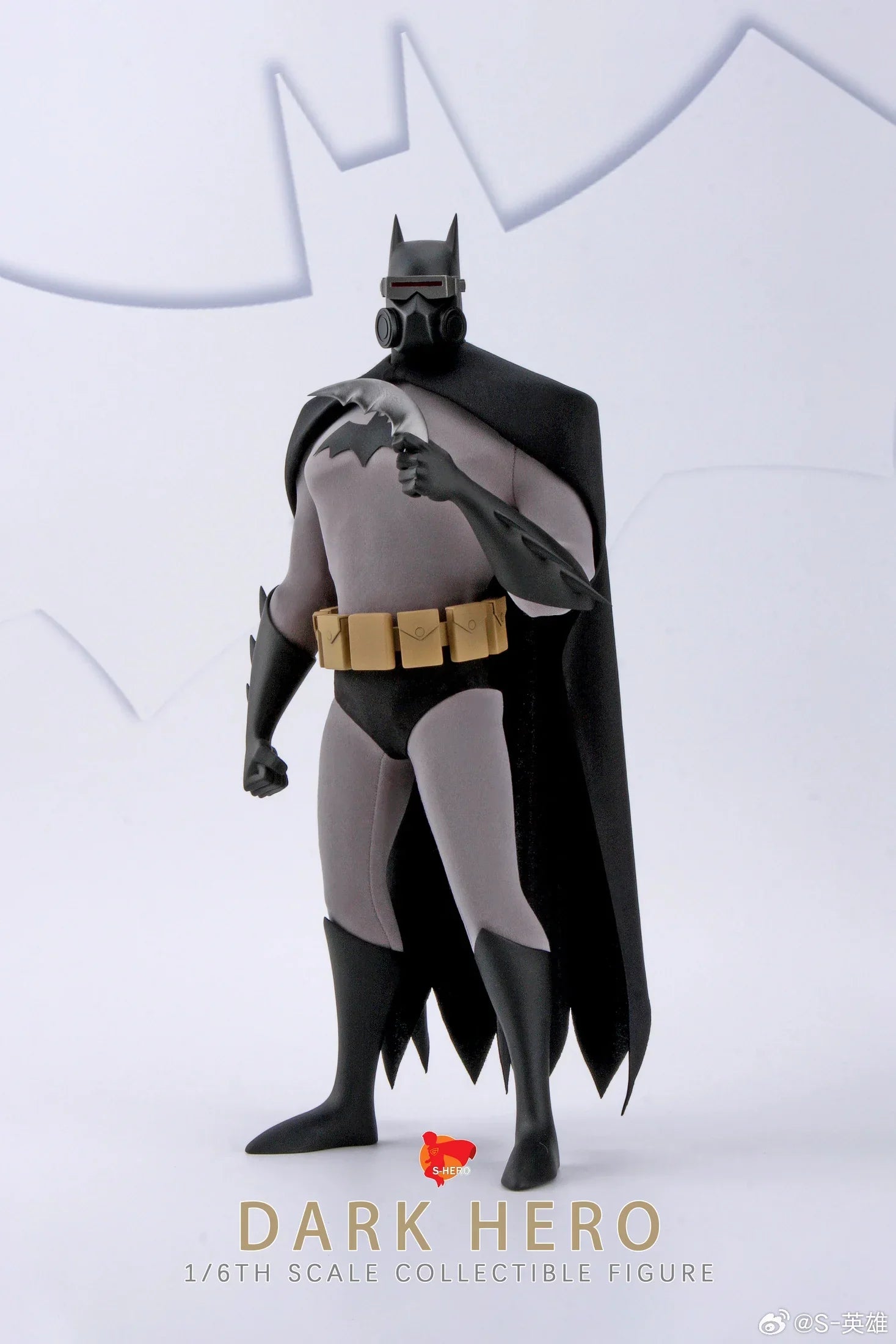 S-hero 1/6 Scale Animated Version of Batman Night Knight Superman Action Figure SH004 SH005 Ready-made Model Toy Collection Gift
