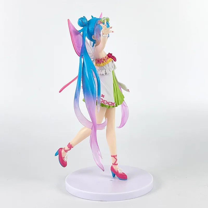 18CM Anime Hatsune Miku Four Seasons Series Spring Spirit Kawayi Dress Dress Up Model Toy Gift Collection Action Figure PVC