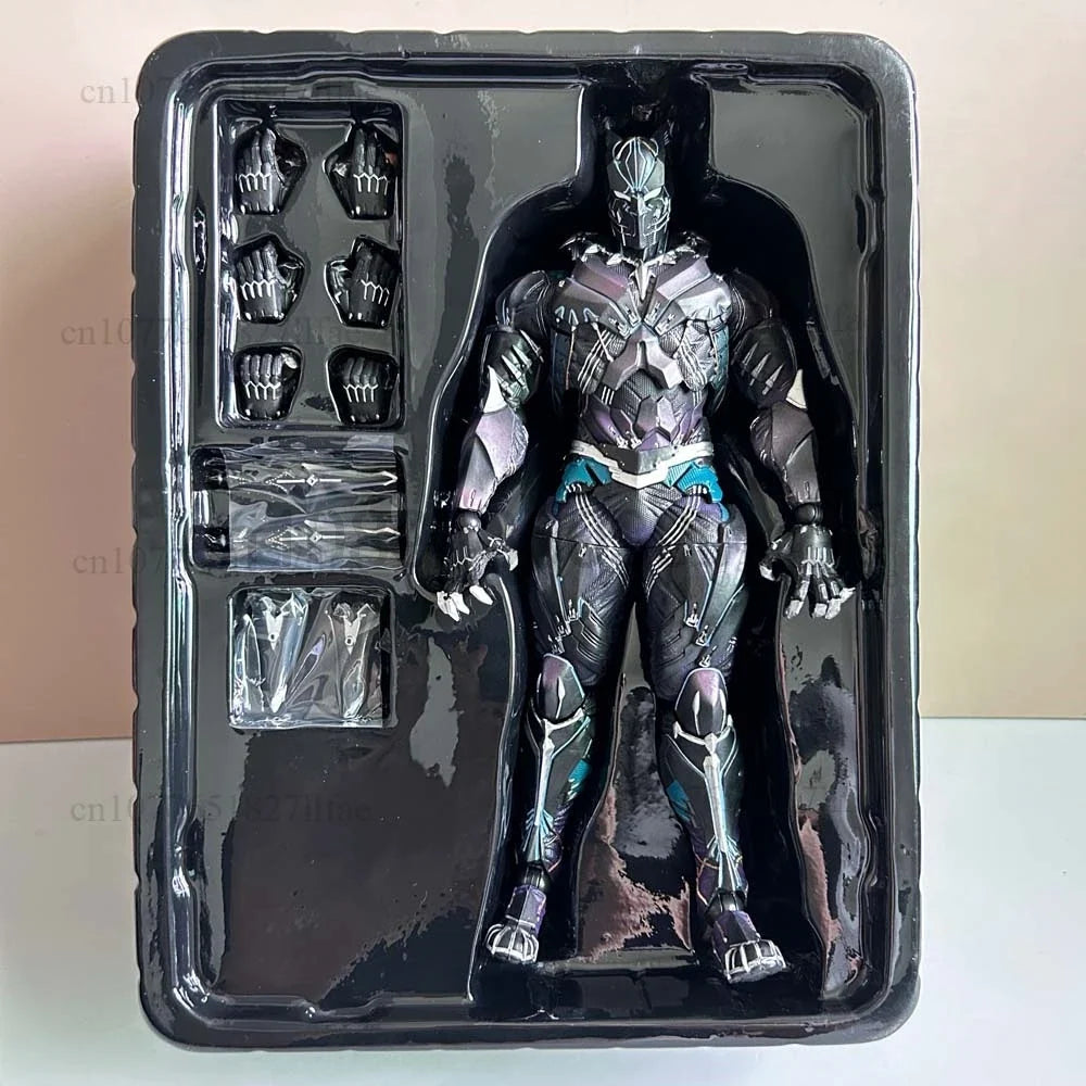 Play Arts Kai Black Panther The Avengers The Dark knight Night Wing PVC Action Figure Model Toys Joint Movable Cool Room Decor