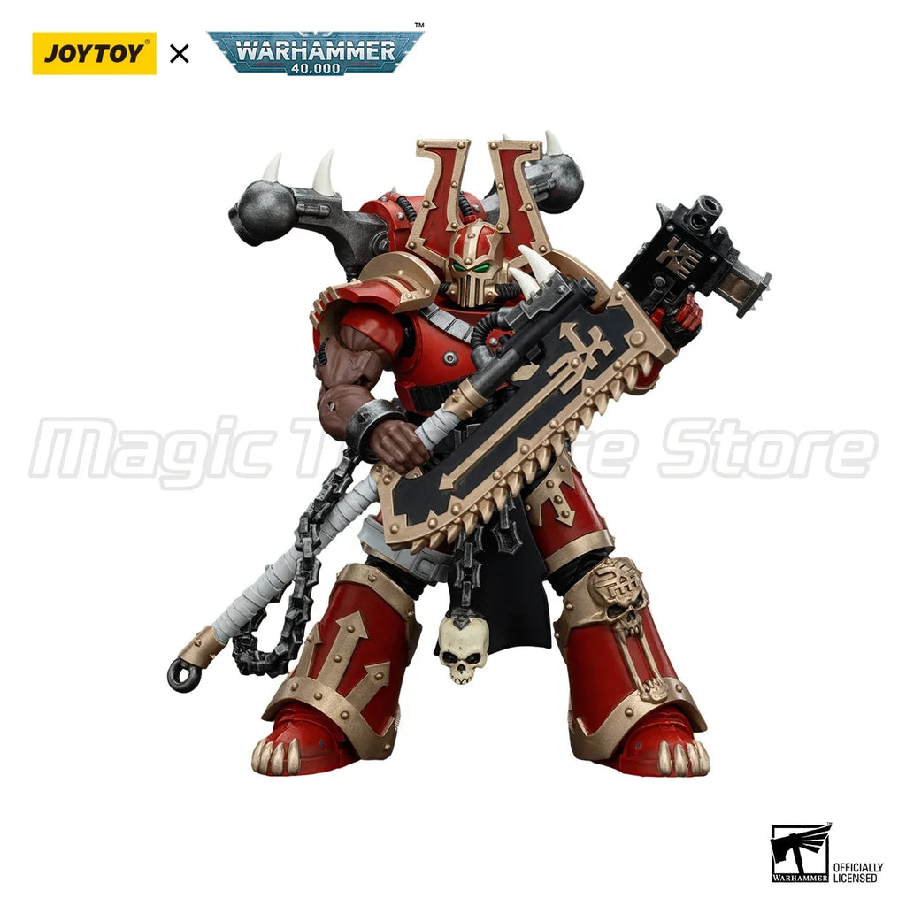 【MT】JOYTOY Warhammer 40K World Eaters Khorne Berzerker 3PCS Anime Toy Model 1/18 Action Figure