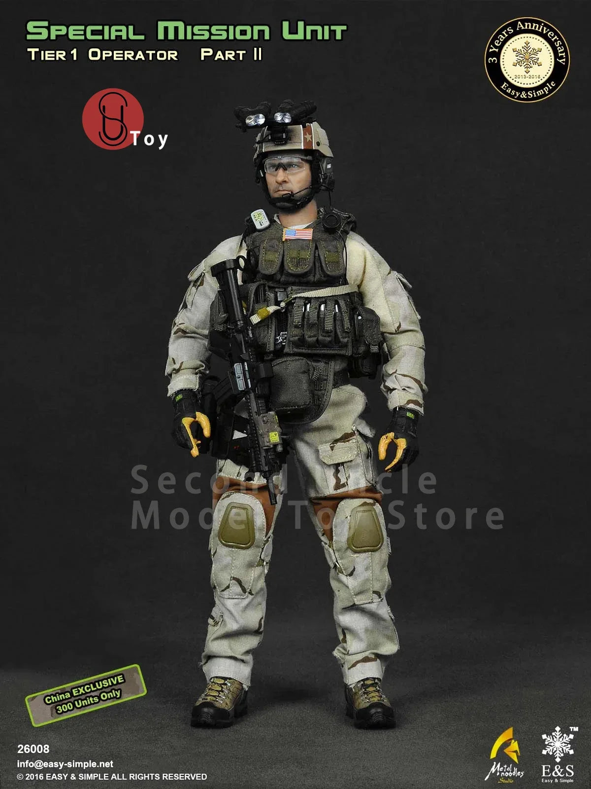 Easy&Simple ES 26008 1/6 US Army SMU Tier-1 Operator PartII US Army 3th Anniversary Action figure Full Set Collectible Model Toy