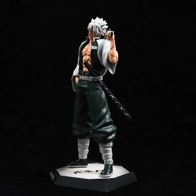Demon Slayer 30cm Anime Figure Gk Cheng Shinazugawa Sanemi Standing Statue Animation Peripherals Figures Ornaments Toys Gift