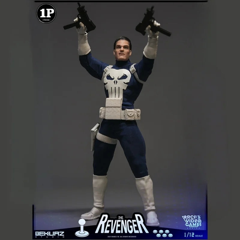 EKUAZ STUDIO EKS06 Punisher Action Figure 1/12 Scale Avengers Collection Full Set 6in Male Soldier Collectible Toy by in Stock