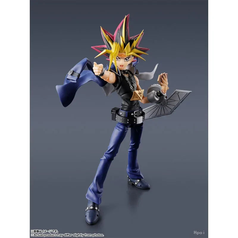 Bandai S.H.Figuarts Yu-Gi-Oh！Model Kit Genuine SHF Yami Yugi Anime Action Figure Collection Finished Model boys Christmas gifts