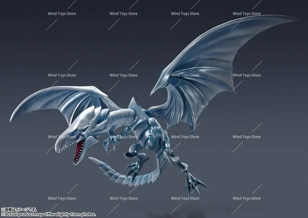In Stock Bandai S.H. Monster Shm Arts Yu-Gi-Oh Duel Monsters Blue-Eyes White Dragon Action Figure Toy Model Gift