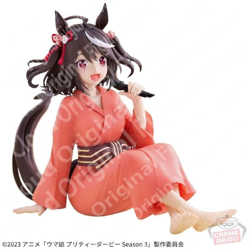 In Stock 100% Original BANPRESTO Umamusume: Pretty Derby Relax Time Anime Character Cheval Grand Vivlos Toy Decoration