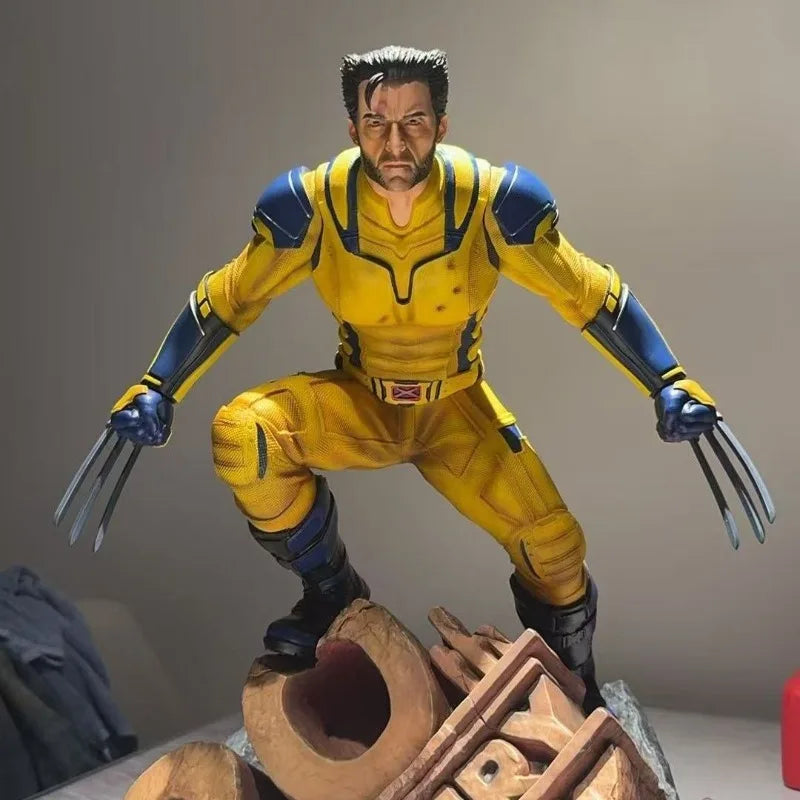 50cm Marvel Comics Figure James Howlett High-end Resin Anime Collection Model Desktop Ornaments Holiday Gifts Children Toys
