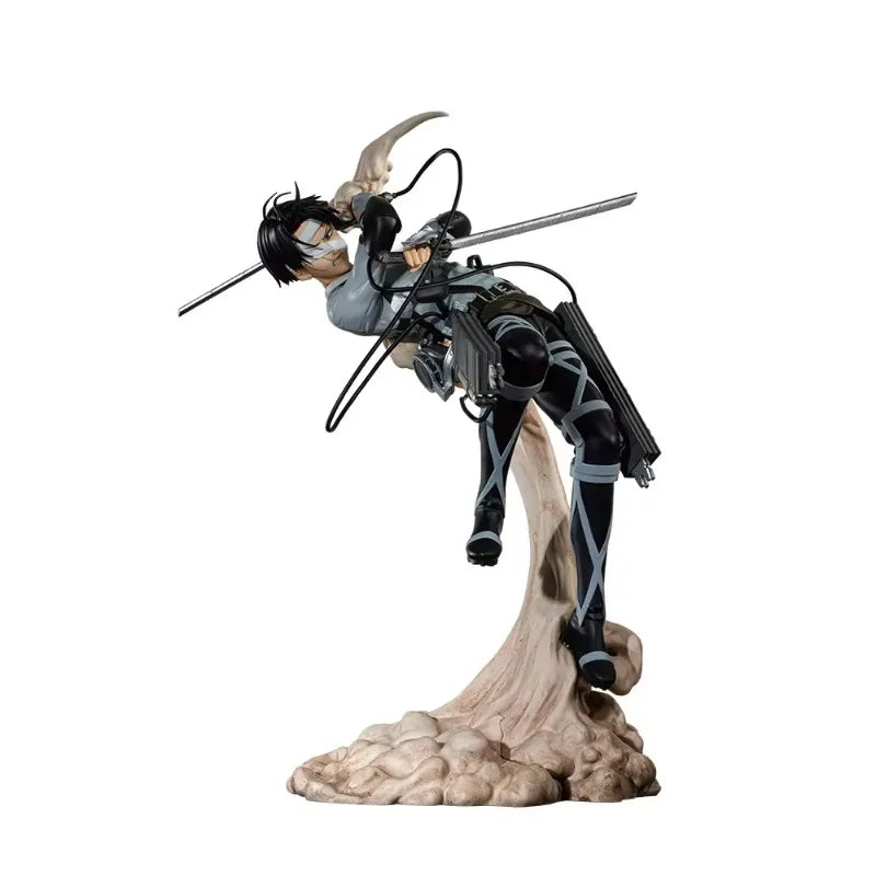 Bandai Original Anime Attack on Titan Ichiban Kuji Hange Zoe Levi Ackerman PVC Action Figure Model Collectible Toys Boys Gift