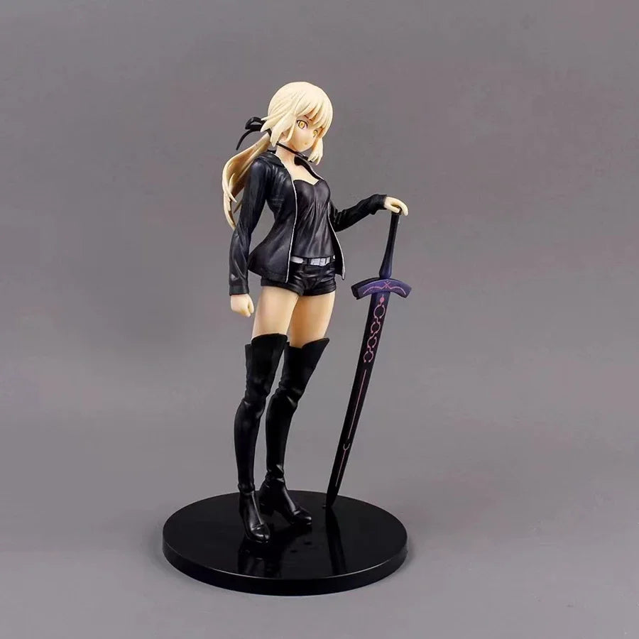 23cm Fate/Grand Order Anime Figure Swordsman Saber Action Figure Arturia Pendragon(Alter) Figurine Collection Model Doll Toys