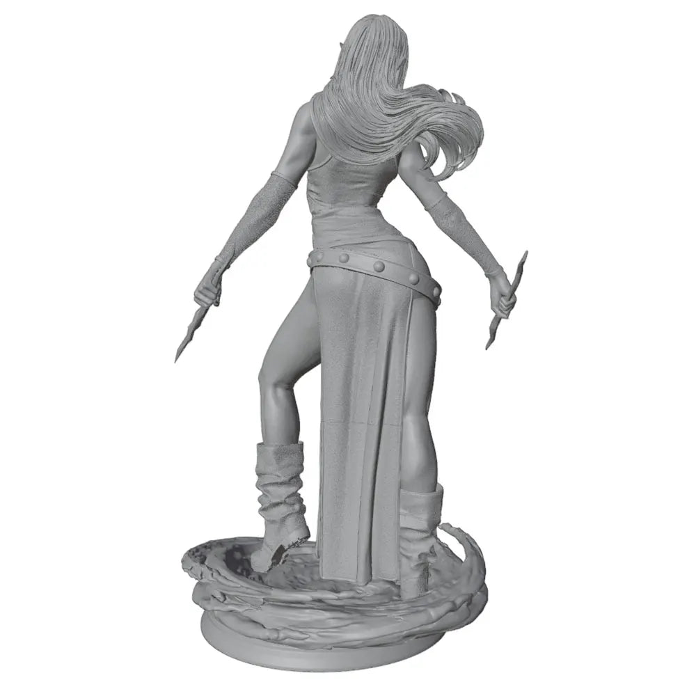 1/24 Female 	Warrior Resin Model Kits GK Miniature 3D Printed Gray Model Figurine DIY Doll Collection Unassembled And Unpainted