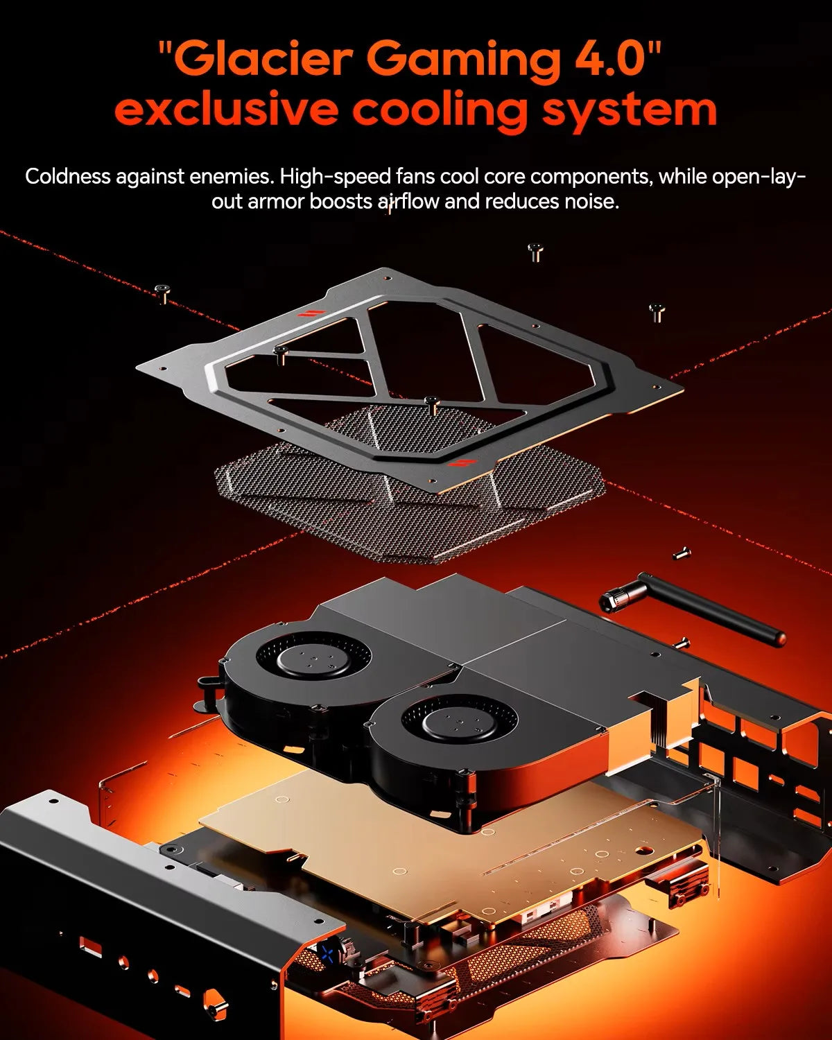 AOOSTAR GODY Mini Gaming PC – AMD Ryzen 9 7940HX + RX 7600XT, WiFi 7, 4K Triple Display, High Performance Desktop
