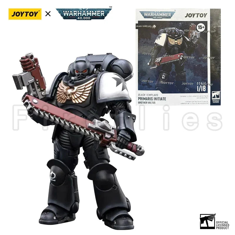1/18 JOYTOY Action Figure 40K Black Templars Outriders And Brother Valtus Re-issue Version Anime Model Toy