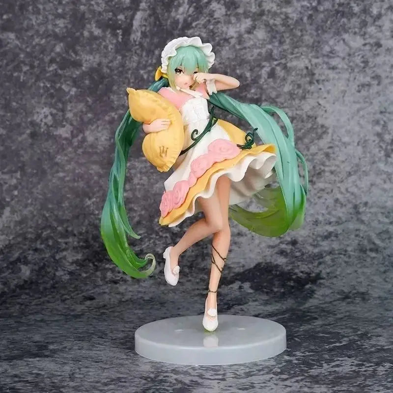Popular New Product Hatsune Miku Figurine Fairy Tale Wonderland Sleeping Beauty Rabbit Hatsune Anime Desktop Figurine Decoration
