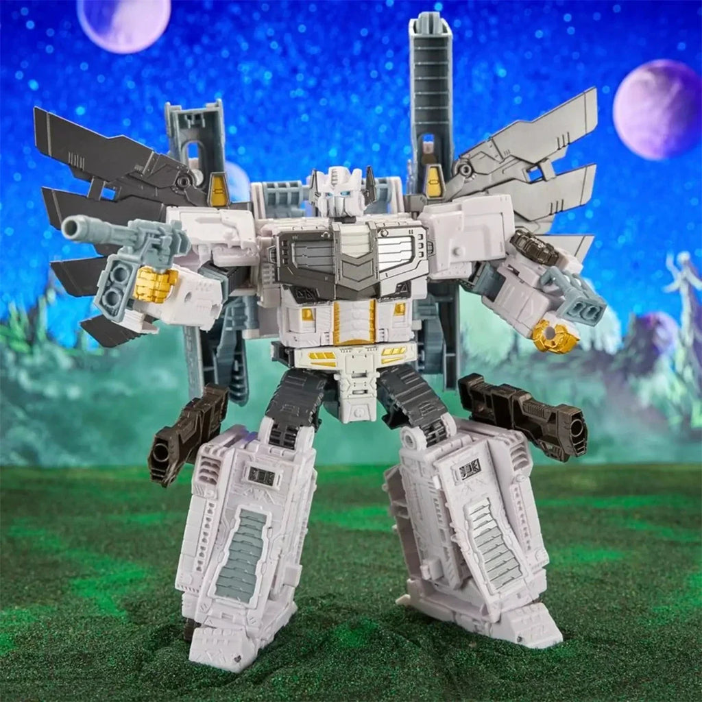 Hasbro Transformers Legacy Evolution Leader Class Nova Prime with 3 Combinable Blaster Accessories F6959