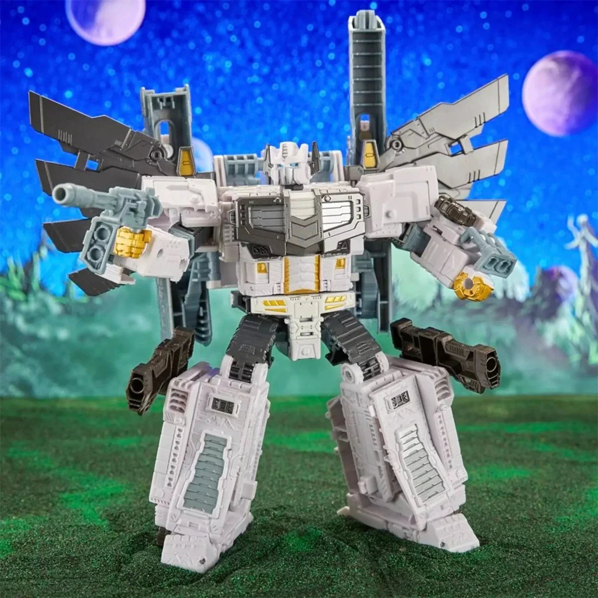 Hasbro Transformers Legacy Evolution Leader Class Nova Prime with 3 Combinable Blaster Accessories F6959