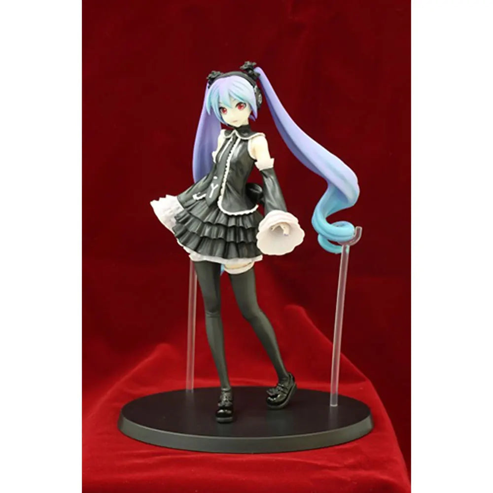 25CM Anime Hatsune Miku Figure Gothic suit standing posture cartoon model toy gift collection decoration ornaments PVC