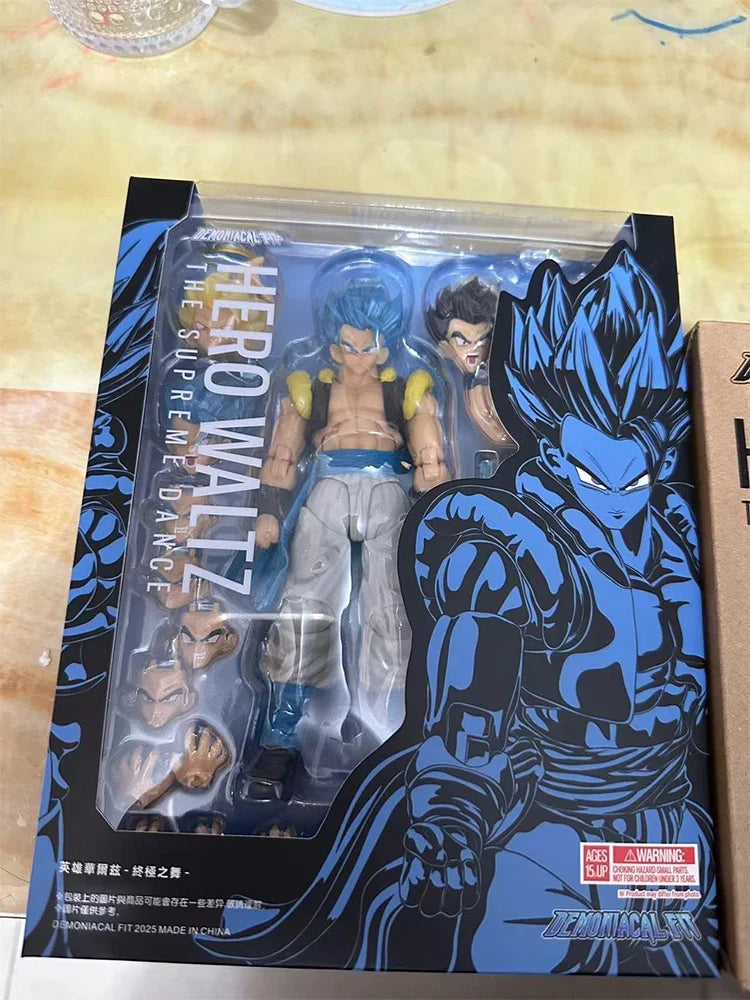  Demoniacal Fit Gogeta Figure Dragon Ball Z Super Saiyan Blue Gogeta Hero Waltz The Supreme Dance Anime Action Figure model Toy