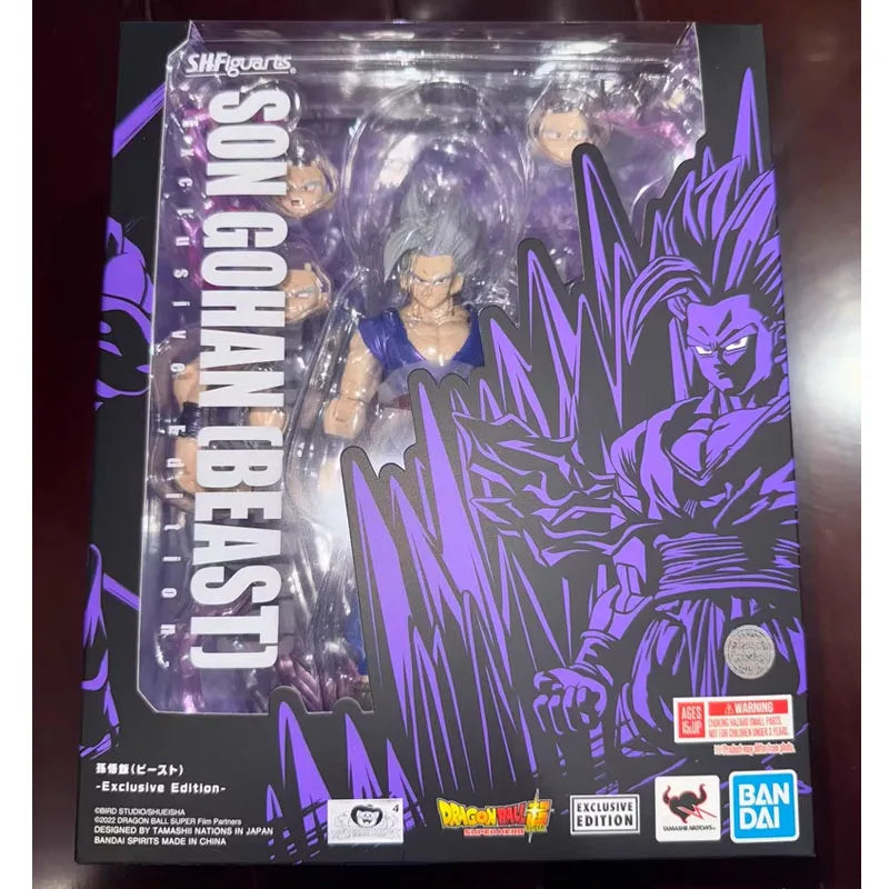 Bandai Genuine SHF Dragon Ball SON GOHAN [BEAST] -Exclusive Edition- Anime Action Figure Collectible Model Toys Gift Children