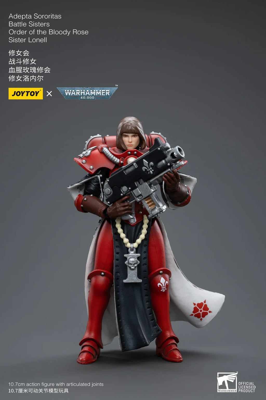 JOYTOY 1/18 Action Figure 40K Battle Sisters Order Of The Bloody Rose Anime Military Model Gifts for children