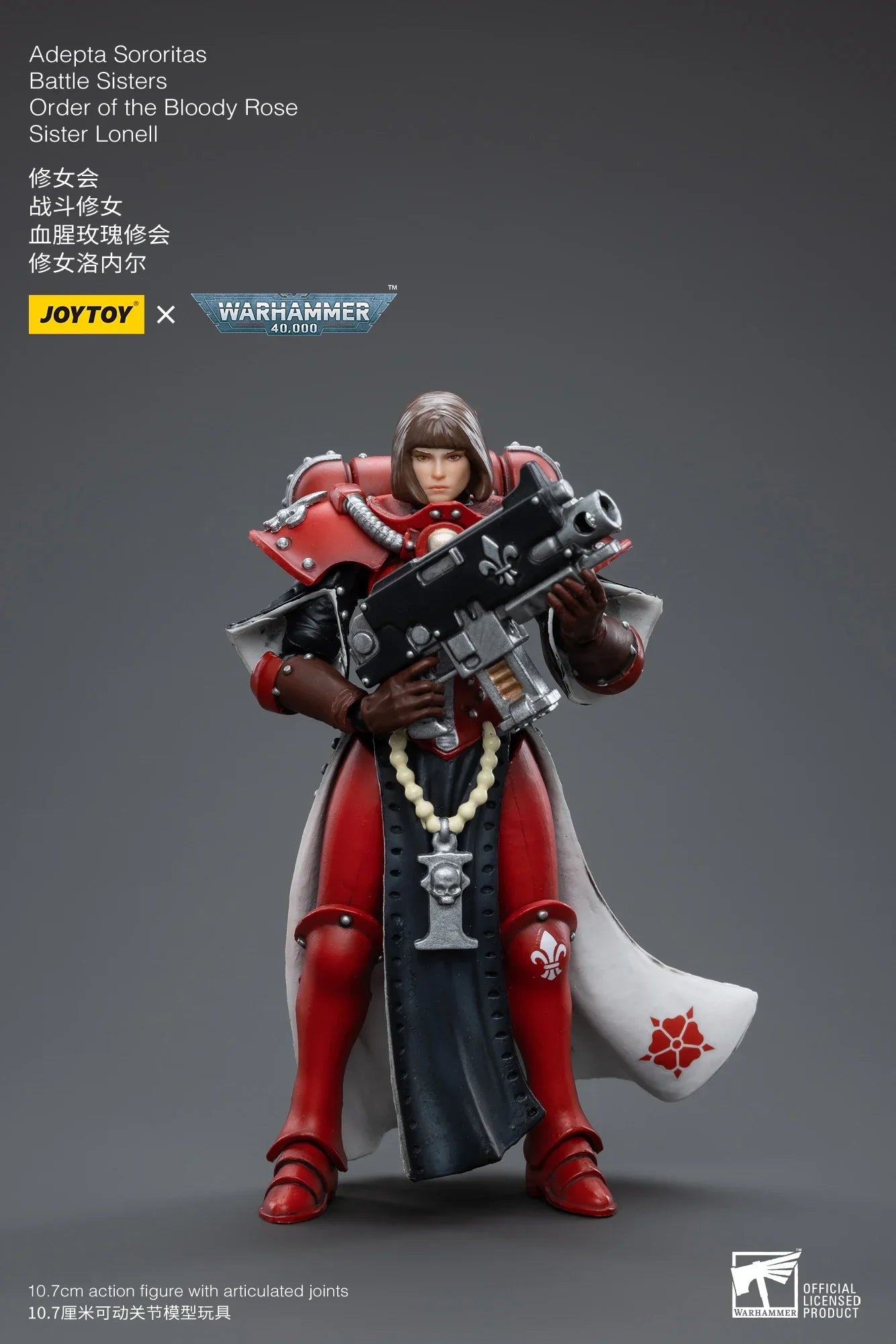 JOYTOY 1/18 Action Figure 40K Battle Sisters Order Of The Bloody Rose Anime Military Model Gifts for children