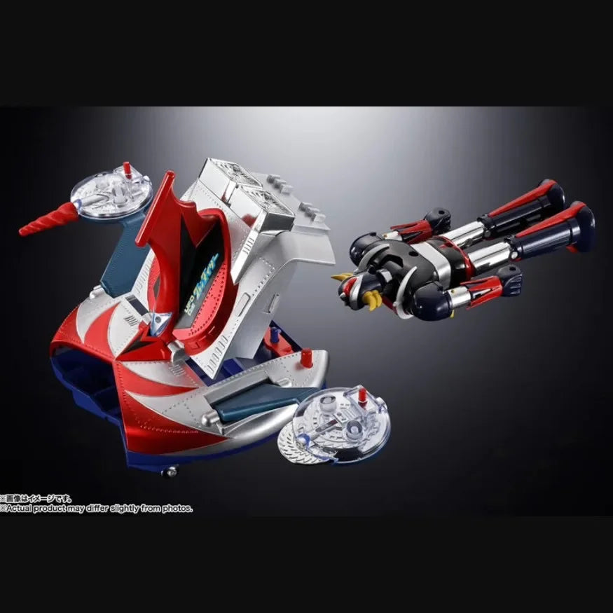 BANDAI Genuine DELUXE GRENDIZER&SPAZER UFO Form Anime Figure CHOGOKIN 1975 Replica Action Figurine Collectible Model Toys Gift