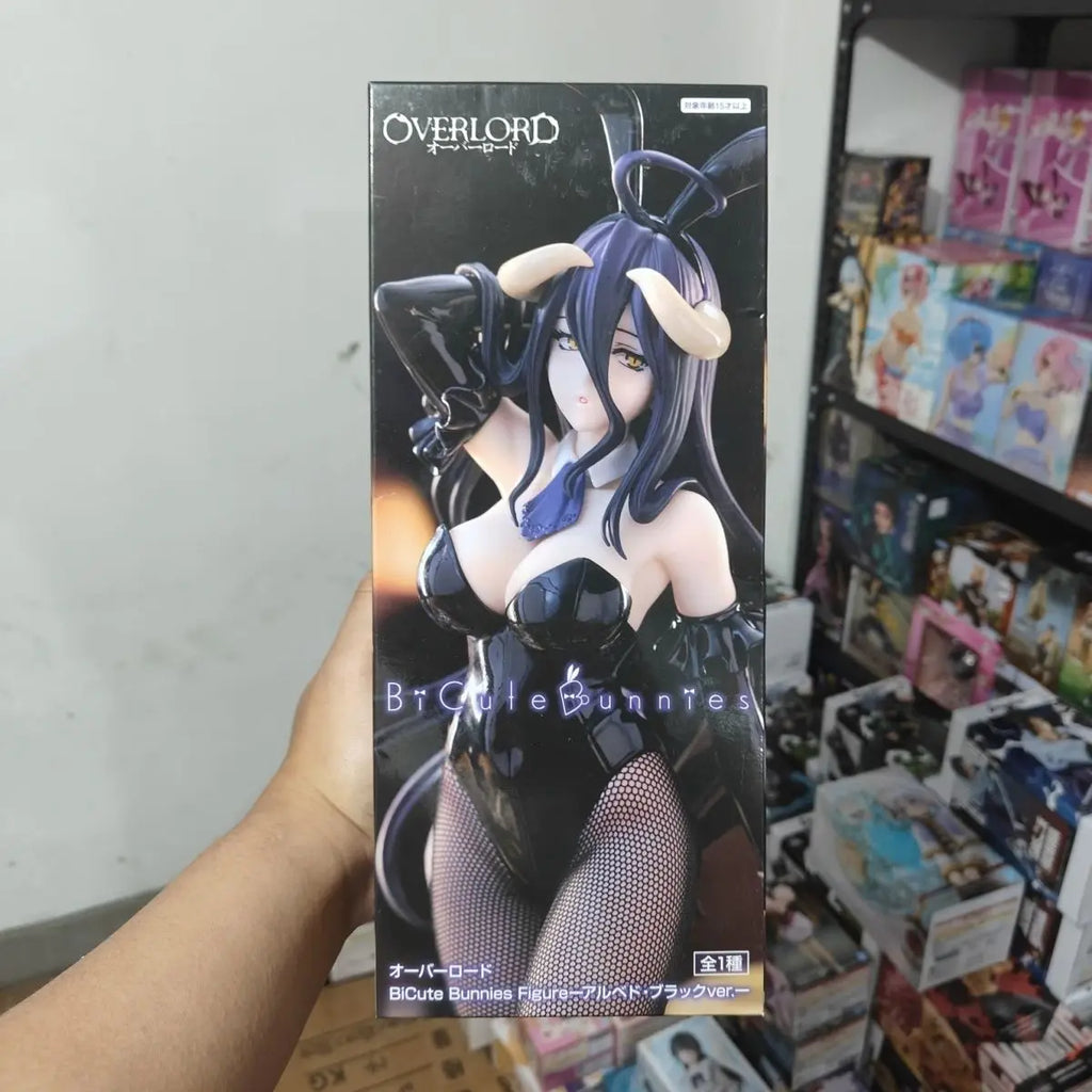 In Stock FuRyu BiCute Bunnies OVERLORD Albedo Bunny Girl -Black Style Ver.- 30CM PVC Anime Action Figures Model Collection Toy