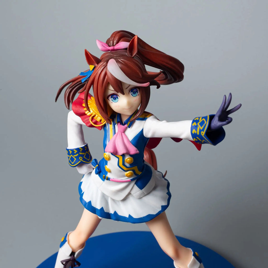 26CM New Anime Game Pretty Derby Tokai Teio kawaii Double expression Action Figure PVC Model Toys Doll ornament Gifts