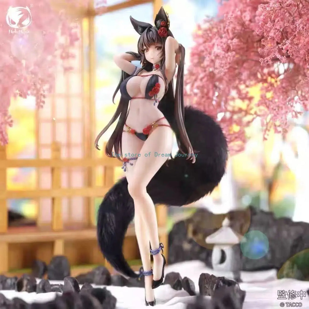 In stock Original BearPanda Rose Bara Chasing Eye Figure Cute Little Fox Girl Anime Ornament 1/6 27.5cm Ornament Gift