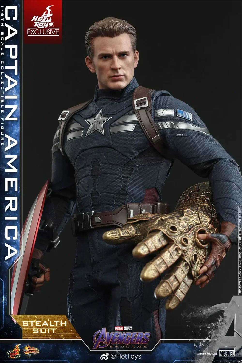 Original HOTTOYS 1/6 MMS607 Avengers 4 Endgame Captain America Tracking Battle Suit Collection Model Action Figure Toy 12 inches