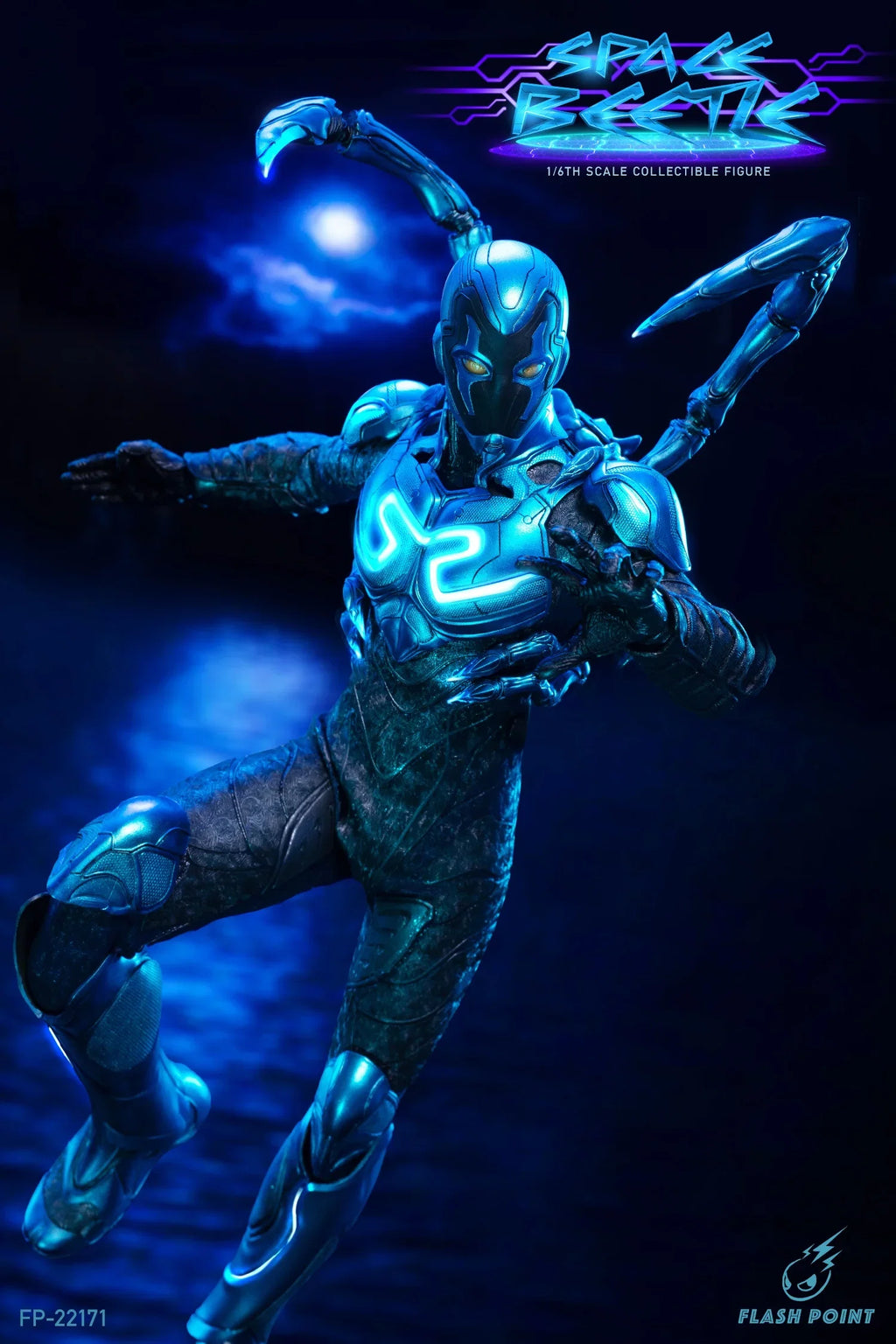 In Stock Flashpoint Studio FP-22171 1/6 Space Beetle Blue Beetle Action Figure Soldier