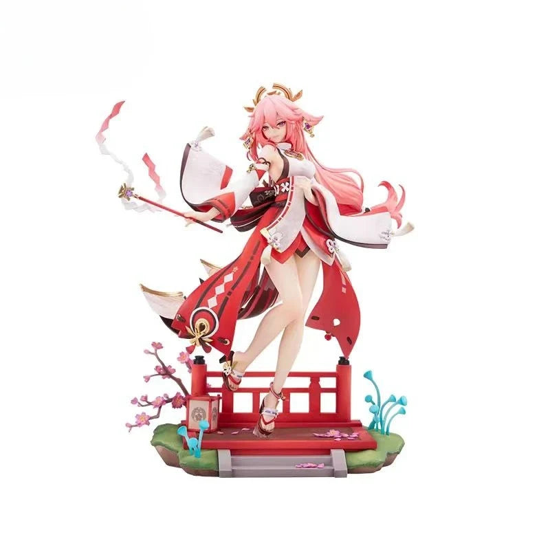 【Presale】Genshin Impact Yae Miko Game Character Sculpture Action Anime Statue Figures Cartoon Collectible Model Toy