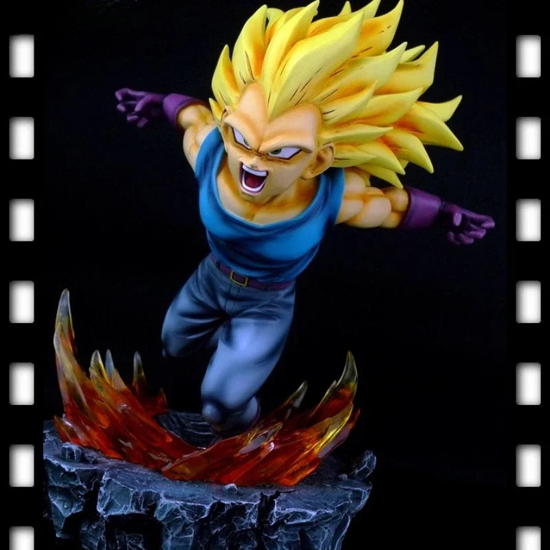 25cm New Original Dragon Ball Anime Figure Vegeta IV Perimeter Resin Model Scene Statue Desktop Decoration Ornaments Gifts Toys