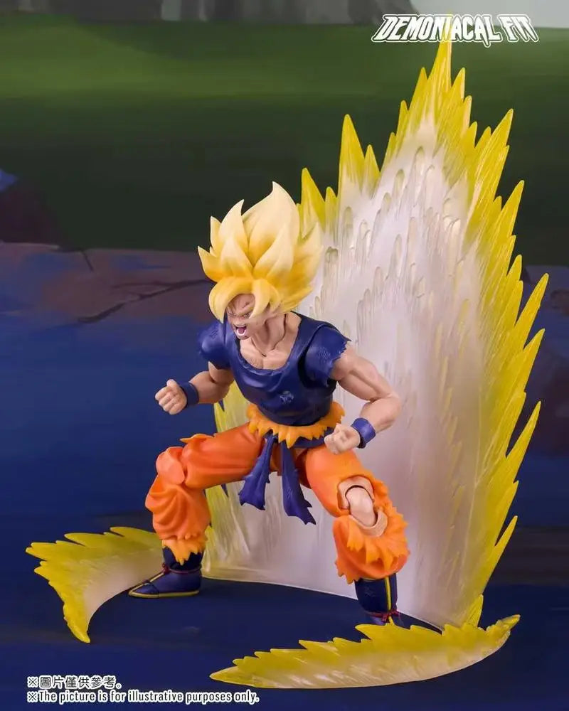 Dragon Ball Z Goku Action Figure - Demoniacal Fit Rage Awakening Battle Damage Shf Goku Collectible Toy For Desktop Decoration