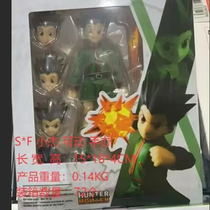 New High Quality Shf Hunter×Hunter Anime Killua Zoldyck Gon·Freecss Figures Statue Collection Movable Model Doll Set Toy Gift