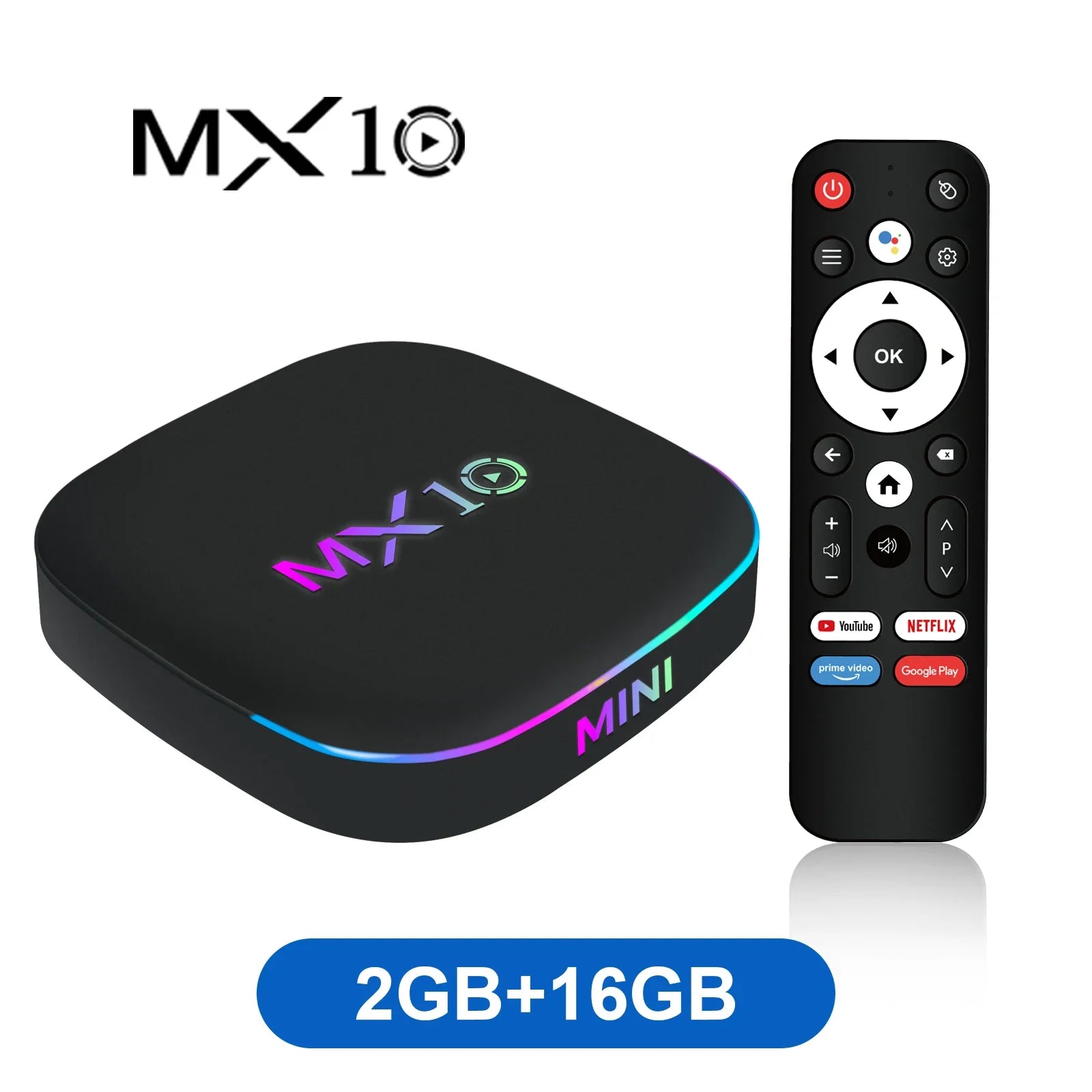 MX10 Z4 ATV Android 13  TV BOX With Voice Assistant TV Apps Dual Wifi Quad Core Cortex A53 Support 8K 4K Video BT5.0