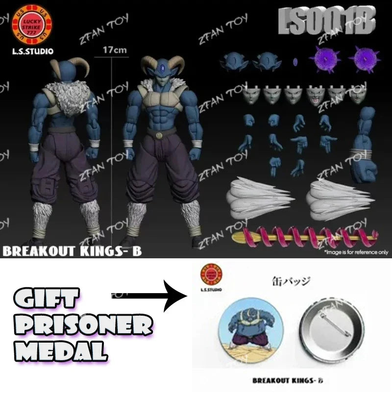 NEW 17cm LS Studio Dragon Ball Action Anime Figures MORO Breakout King Figures PVC Statue Collection Model Figurine Gifts Toys