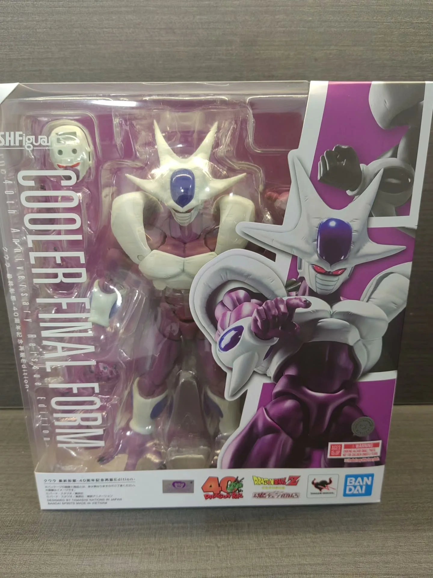 In stock Bandai S.H.Figuarts DRAGON BALL Z COOLER FINAL FORM 40th Anniversary Reissue Edition Anime Action Figures Model Toy