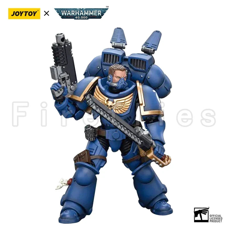 1/18 JOYTOY Action Figure 40K Ultramarines Jump Pack Intercessors Anime Model Toy