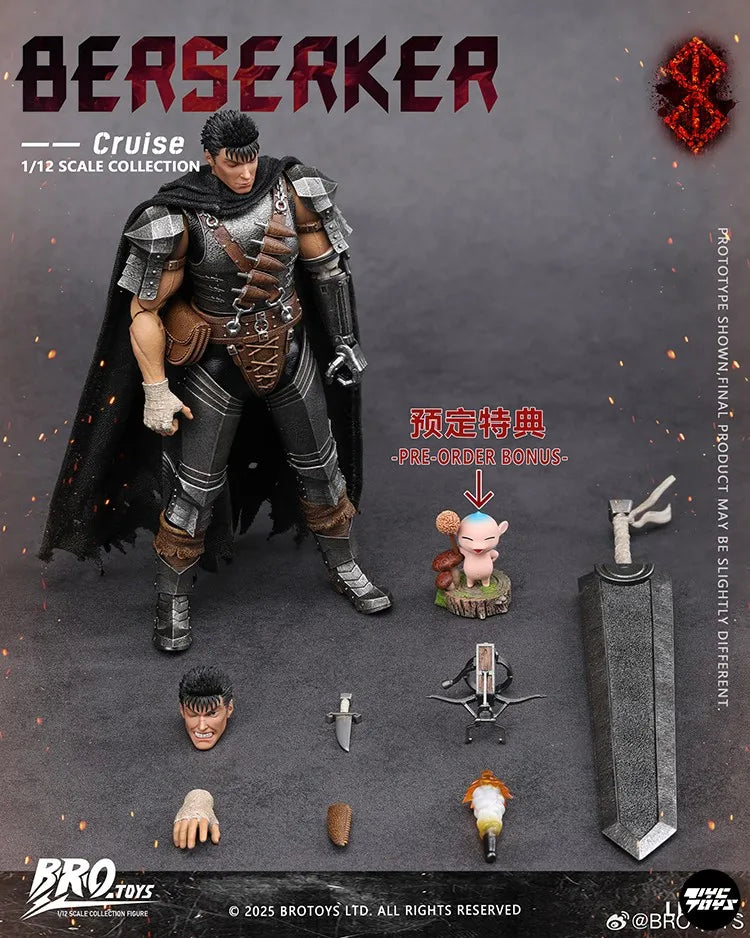 BROTOYS Original Sword Wind Legend Berserker Cruise Gus Gazi 1/12 Action Figure LR012 Model Toys Collection Gifts