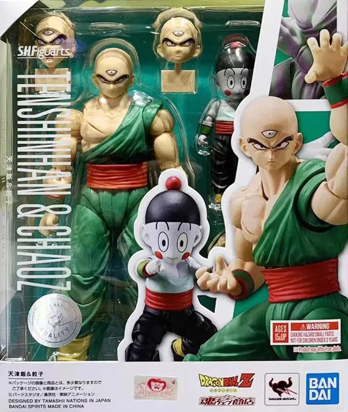 In Stock Original Bandai Shf  Pvc Figuarts Tenshinhan Chaoz Action Figures Gift