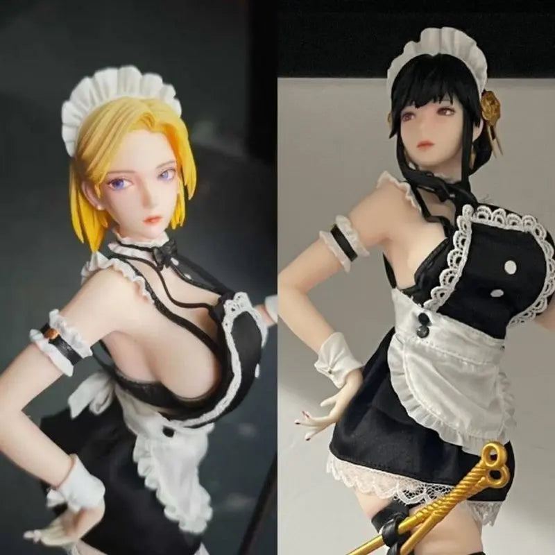 Chinese Made Spy x Family Yor Forger Maid Outfit GK Figure Anime Model Toy Boxed Standing Pose For Anime Collectors