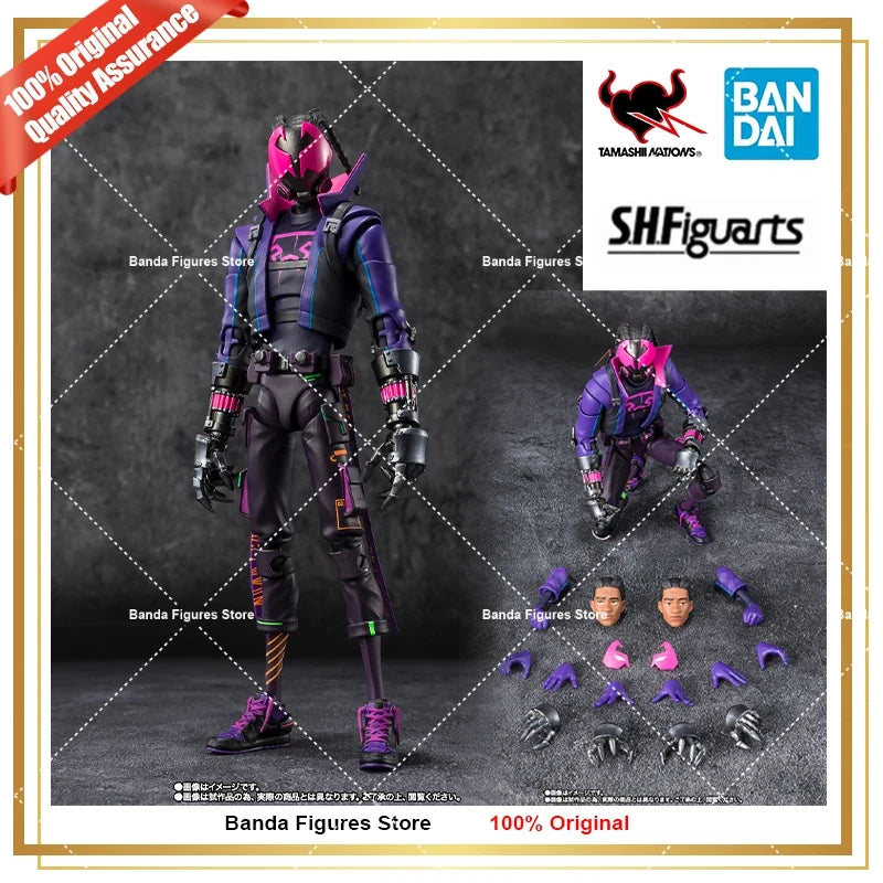 Original  Bandai S.H.Figuarts Shf Miles G.Morales Spider Man Across the Spider Verse Anime Action Collection Figures Model Toys