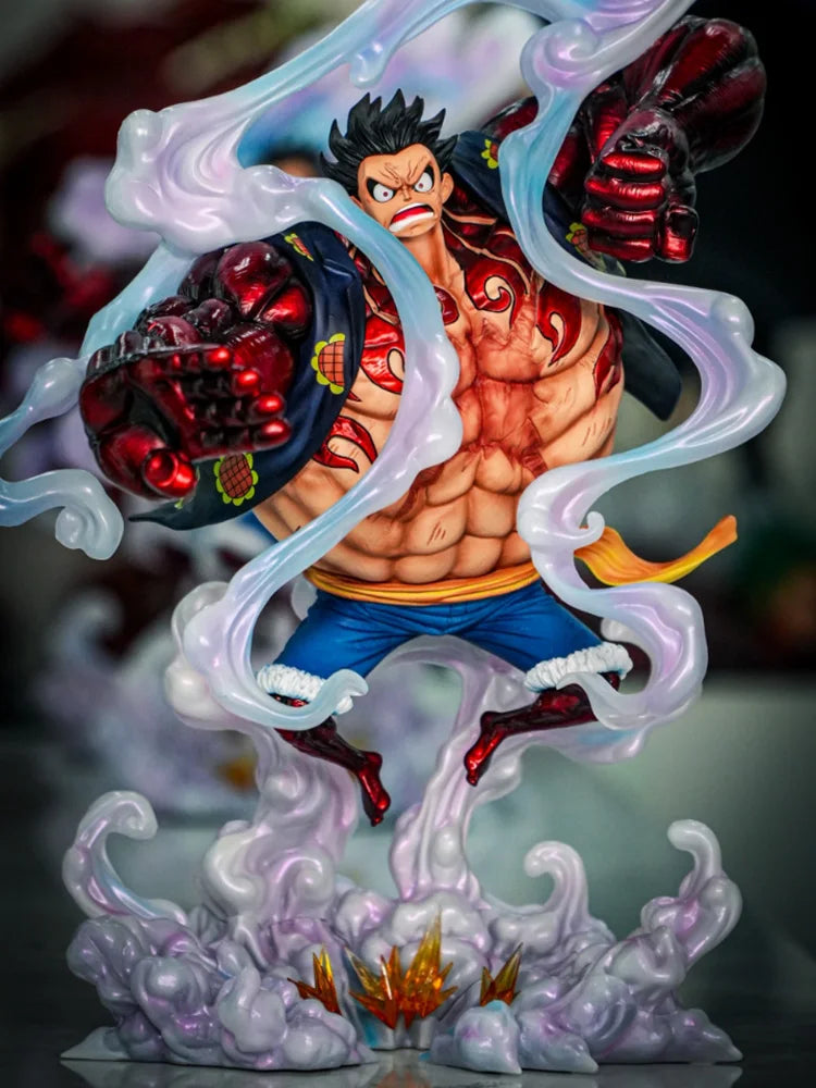 Jt Statue 38cm/14.96inch One Piece Monkey D. Luffy Gear 4 Model Dolls Figurine One Piece Anime Figure Collectible Toys Gifts