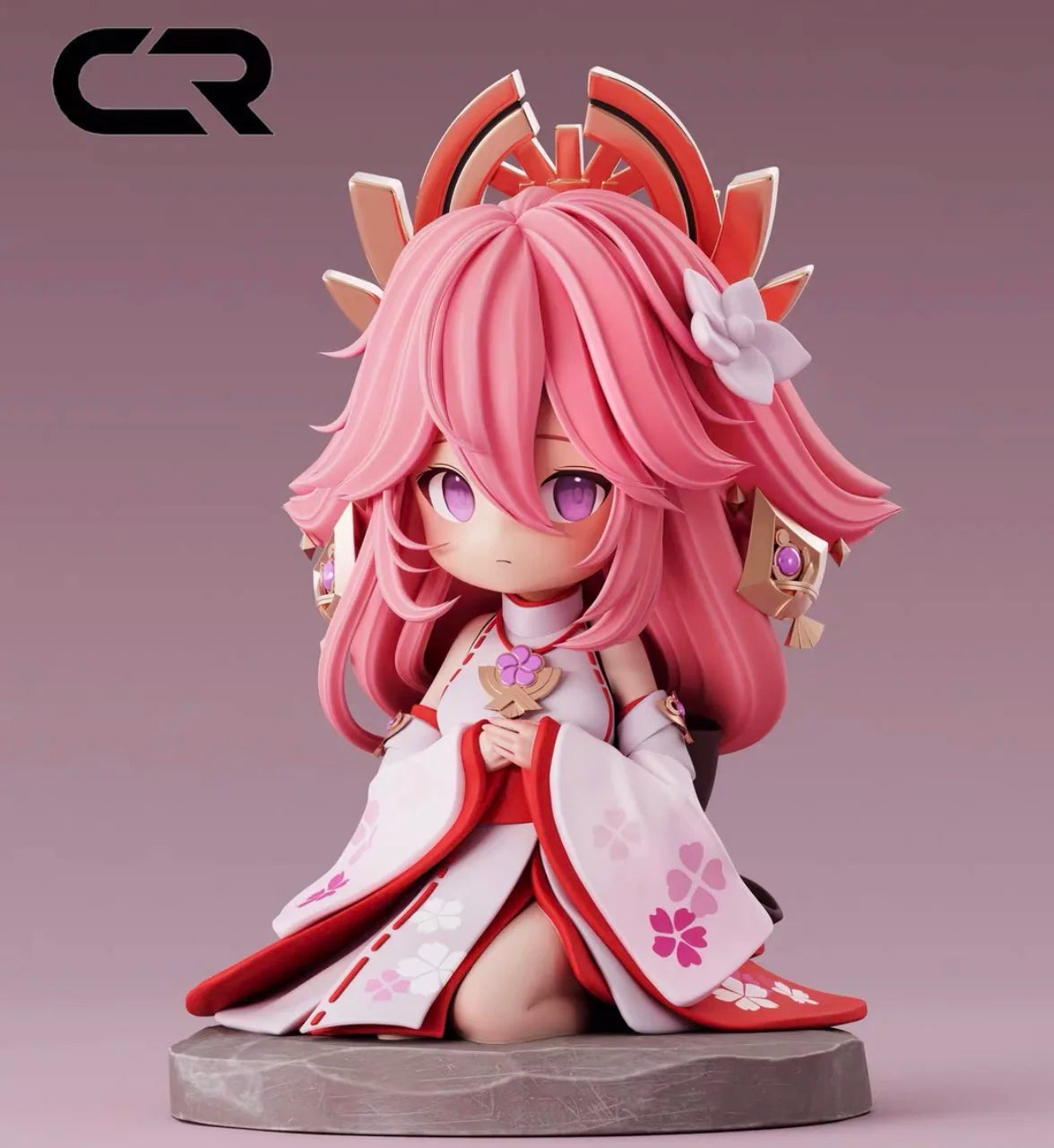 Genshin Impact game peripheral Q version eight god son -13.5CM beautiful girl anime statue model chassis handmade decorations
