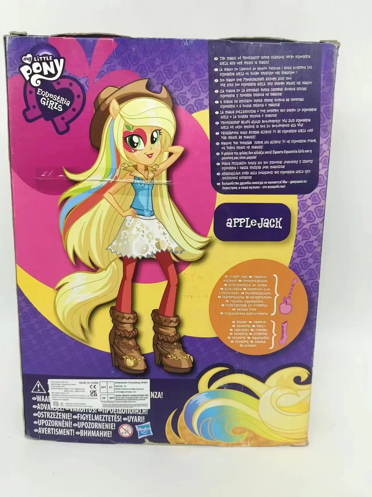 Original Genuine Hasbro My Little Pony Equestria Girls Collection Anime Figures Sunny Flare Sour Sweet Applejack Toy for Gift
