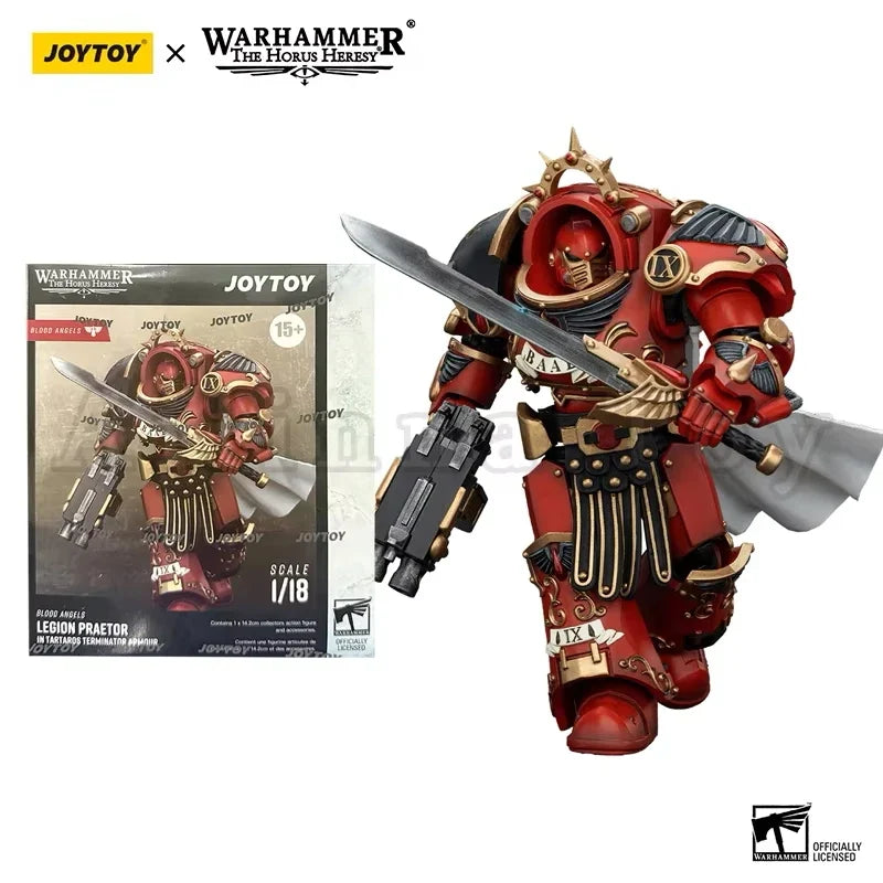 JOYTOY 1/18 Action Figure The Horus Heresy Blood Angels Angel's Tears Squad Legion Praetor in Tartaros Terminator Armour