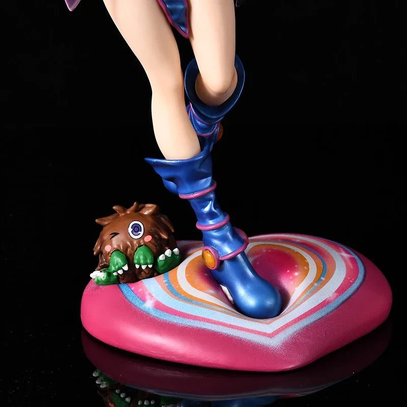 New 28cm Yu-Gi-Oh! Figure Black Magician Girl Yu-Gi-Oh! Action Figures Gk Dark Model Doll Magician Girl Gifts Customized Toys