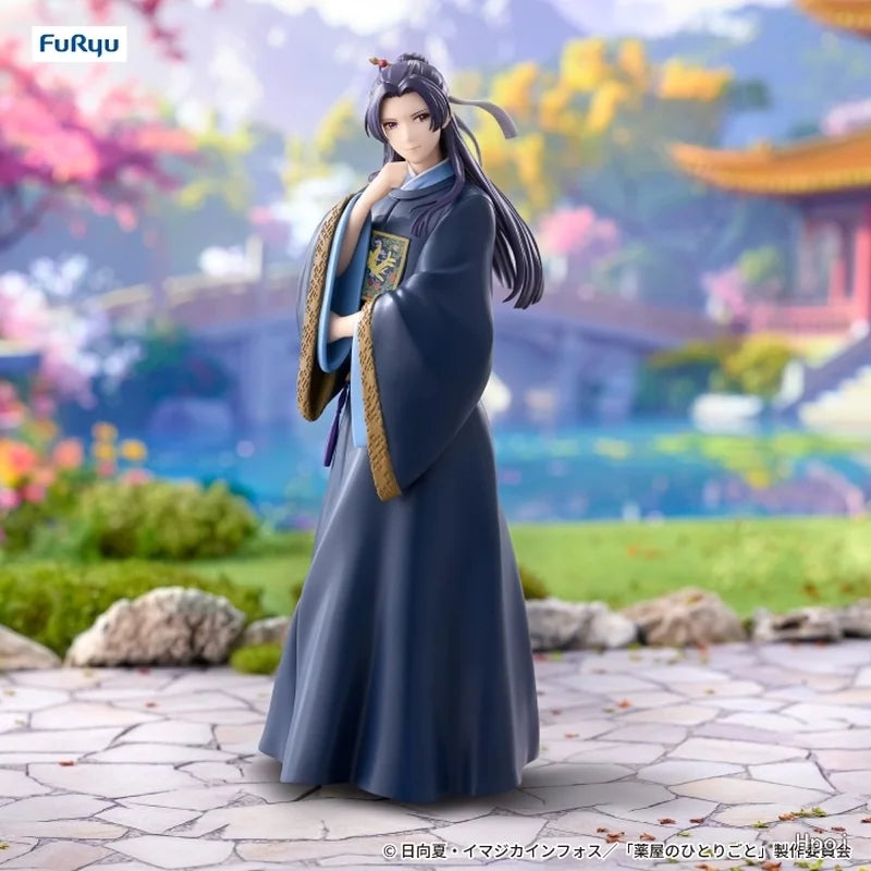 Genuine FuRyu Prepainted Trio-Try-iT Figure Kusuriya No Hitorigoto Jinshi H=19cm Anime Character Figure Desktop Ornament Gifts