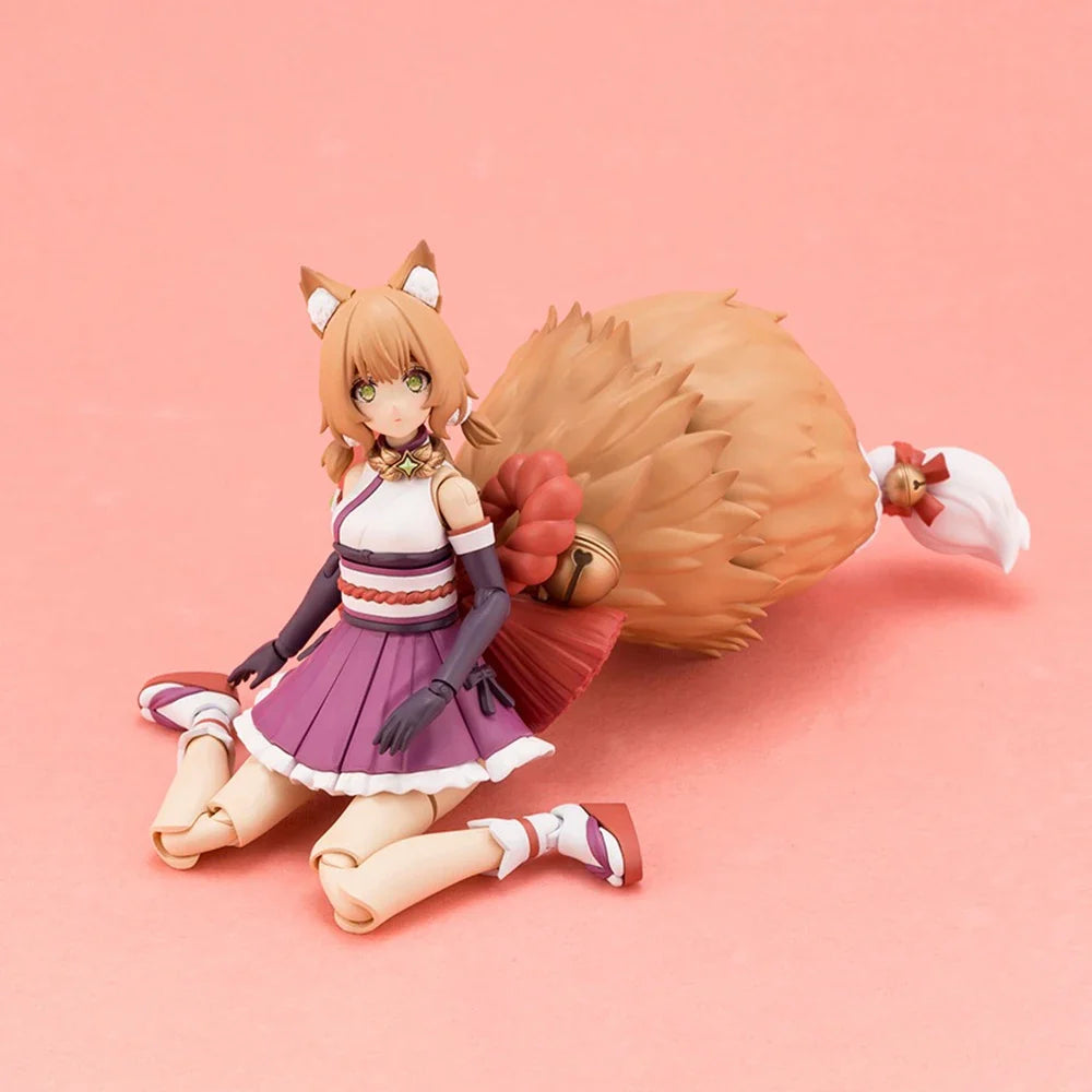 In Stock Original Kotobukiya Model Kits Arcanadea Yukumo Mobile Suit Girl Action Figure Little Fox